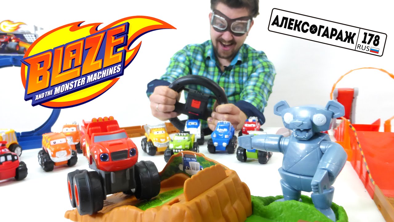 Video-dlya-detej-VSPYSH-i-Monstr-mashina-v-garazhe-Aleksa-Mashinki