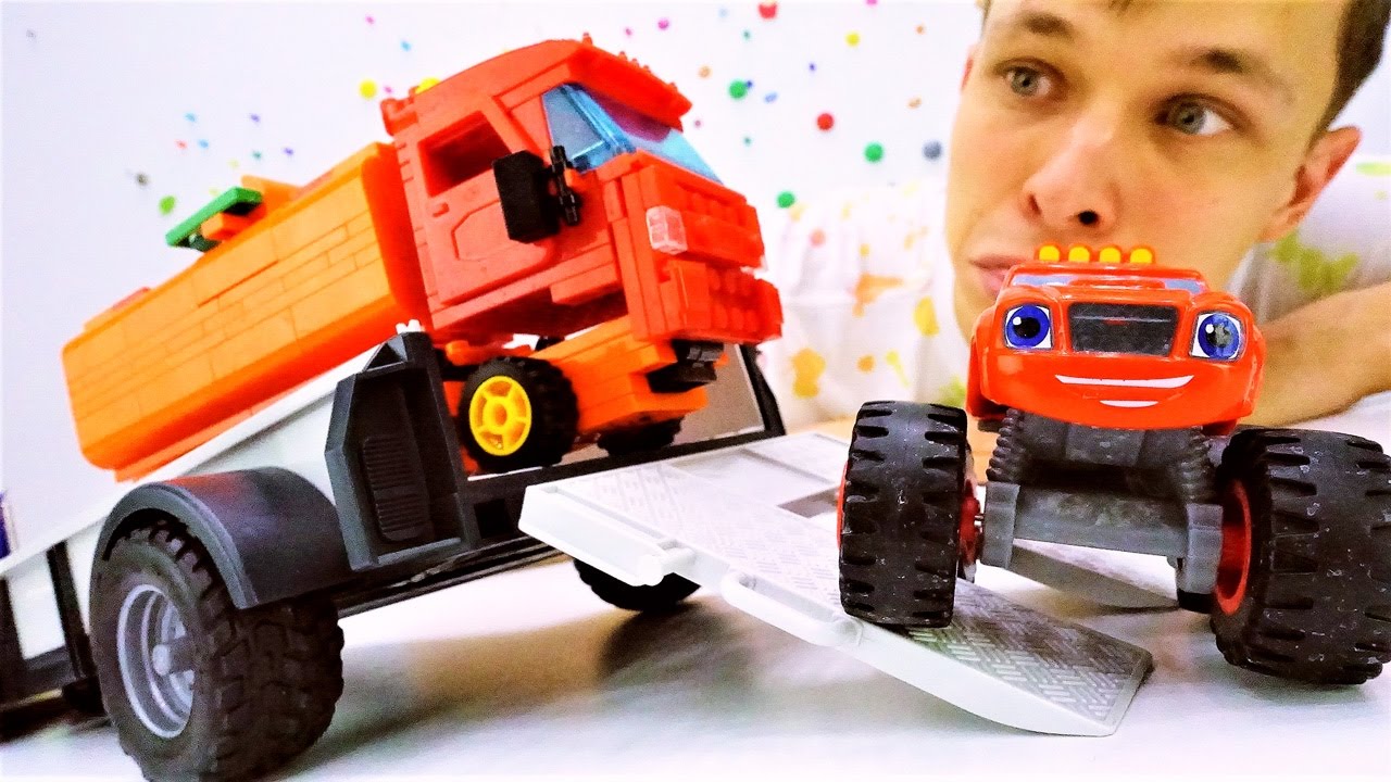 Vspysh-Tachki-multfilm-s-igrushkami-Video-dlya-detej-pro-mashinki.-Sobiraem-gruzovik