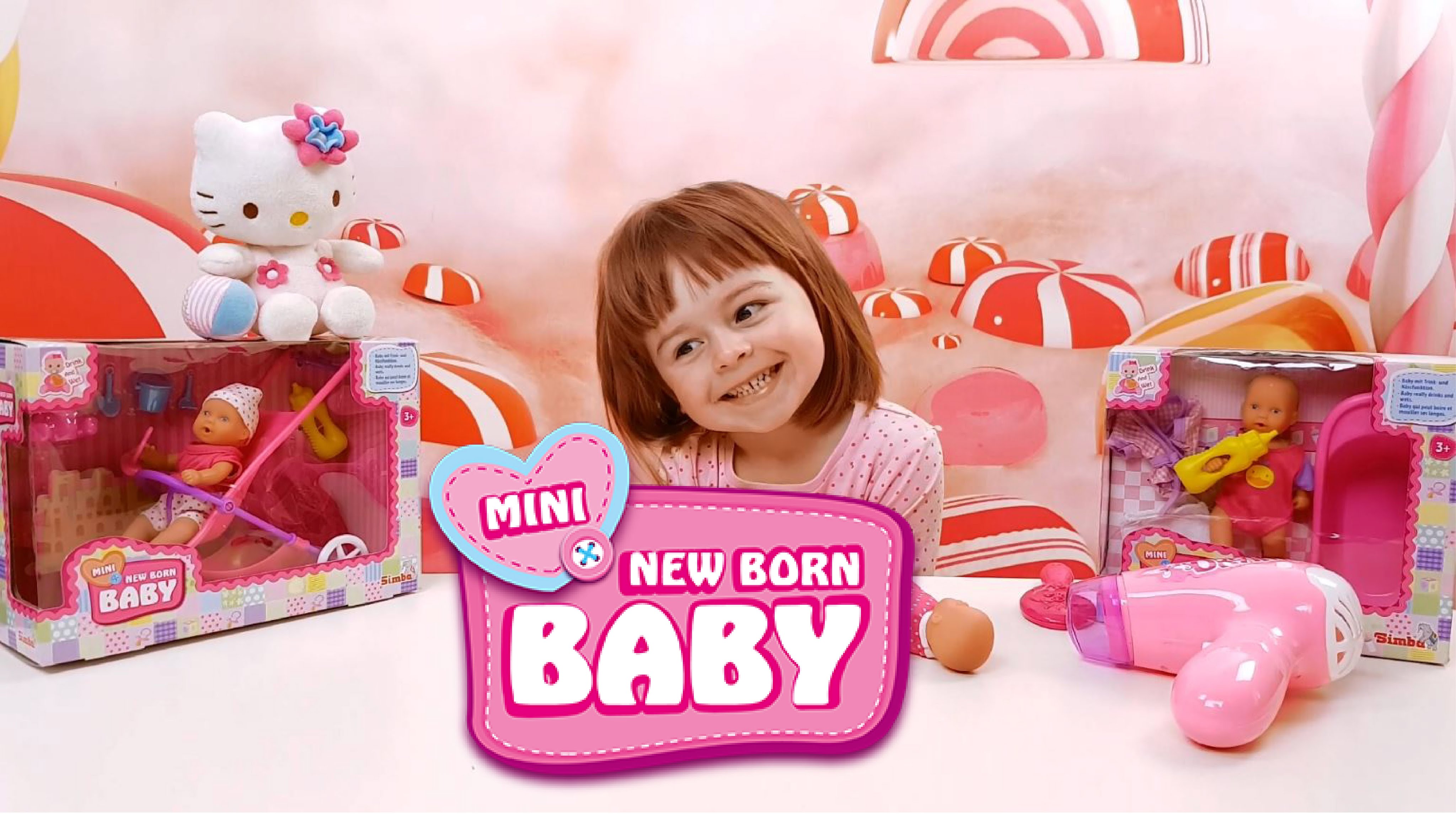 BEBI-BORN-s-kolyaskoj-Odezhda-i-Pereodevaniya-Nabor-KOSMETIKI-FEN-dlya-devochek-Simba-Tojs