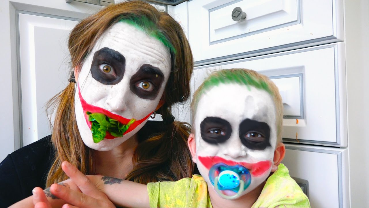 Bad-Baby-Vrednyj-Malysh-Dzhoker-protiv-Mamy-Dzhokera-Bitva-Edoj-Baby-Joker-vs-Joker-Mom-Food-Fight