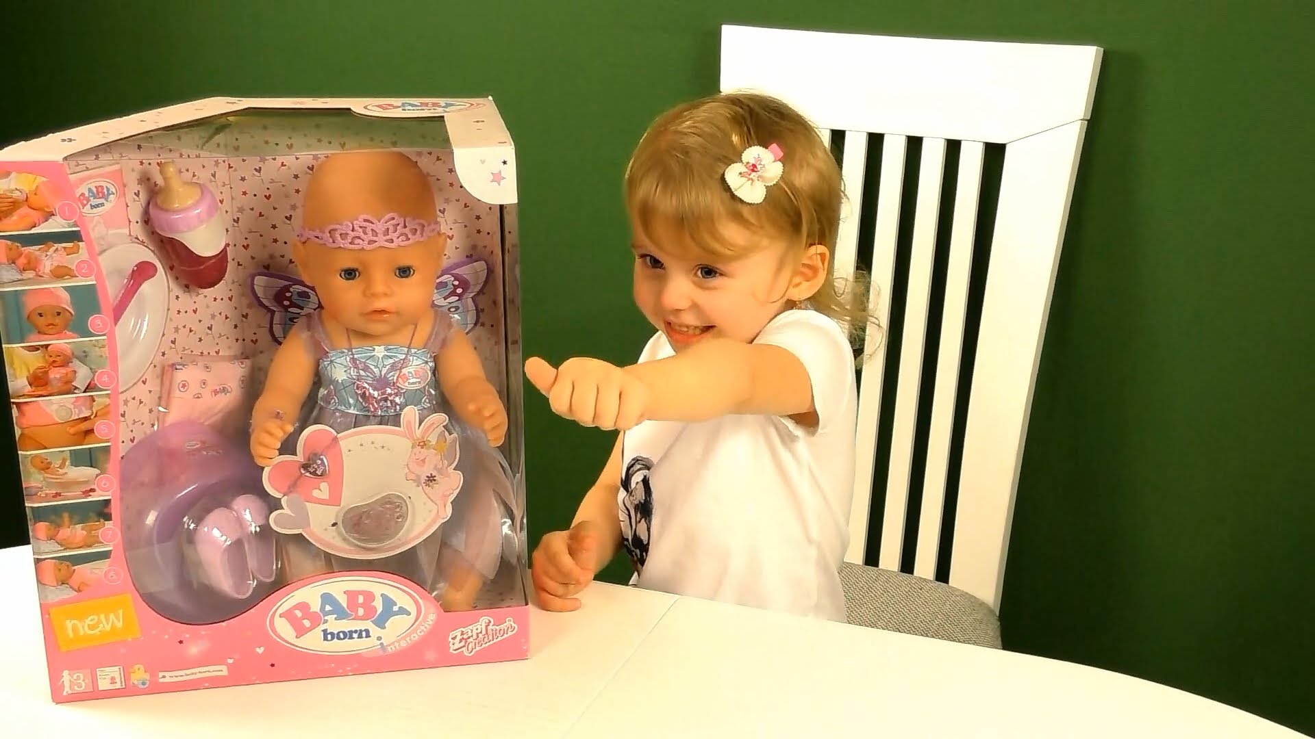Беби борн Фея открываем и играем Baby Born doll unboxing — Мисс Кэти ...