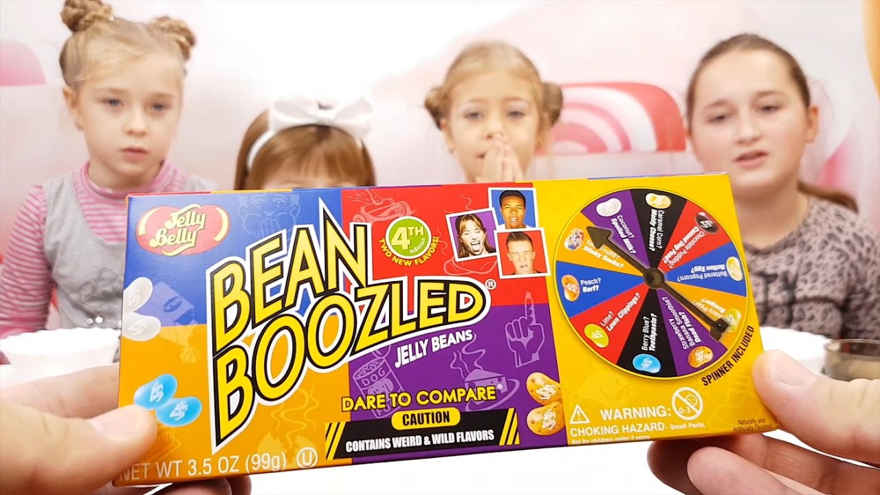 Bin-Buzld-Ruletka-CHellendzh-s-druzyami-probuem-konfetki-Bean-Boozled-Bean-Boozled-kids-chalange