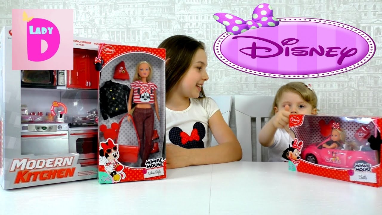 Kukla-Steffi-Seriya-Mini-Maus-Nabor-kuhnya-Raspakovka