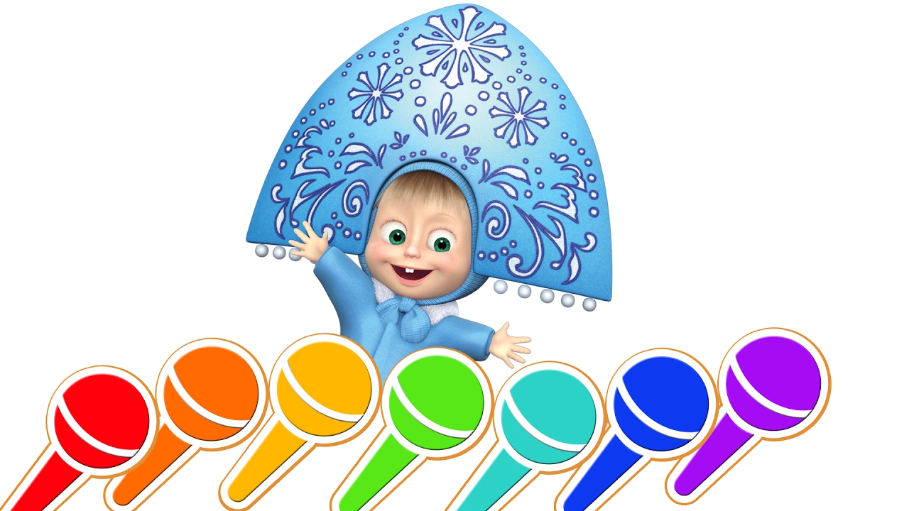 Masha-and-the-Bear-8212-Christmas-song-Music-video-for-kids-Cartoon-2016-Nursery-Rhymes