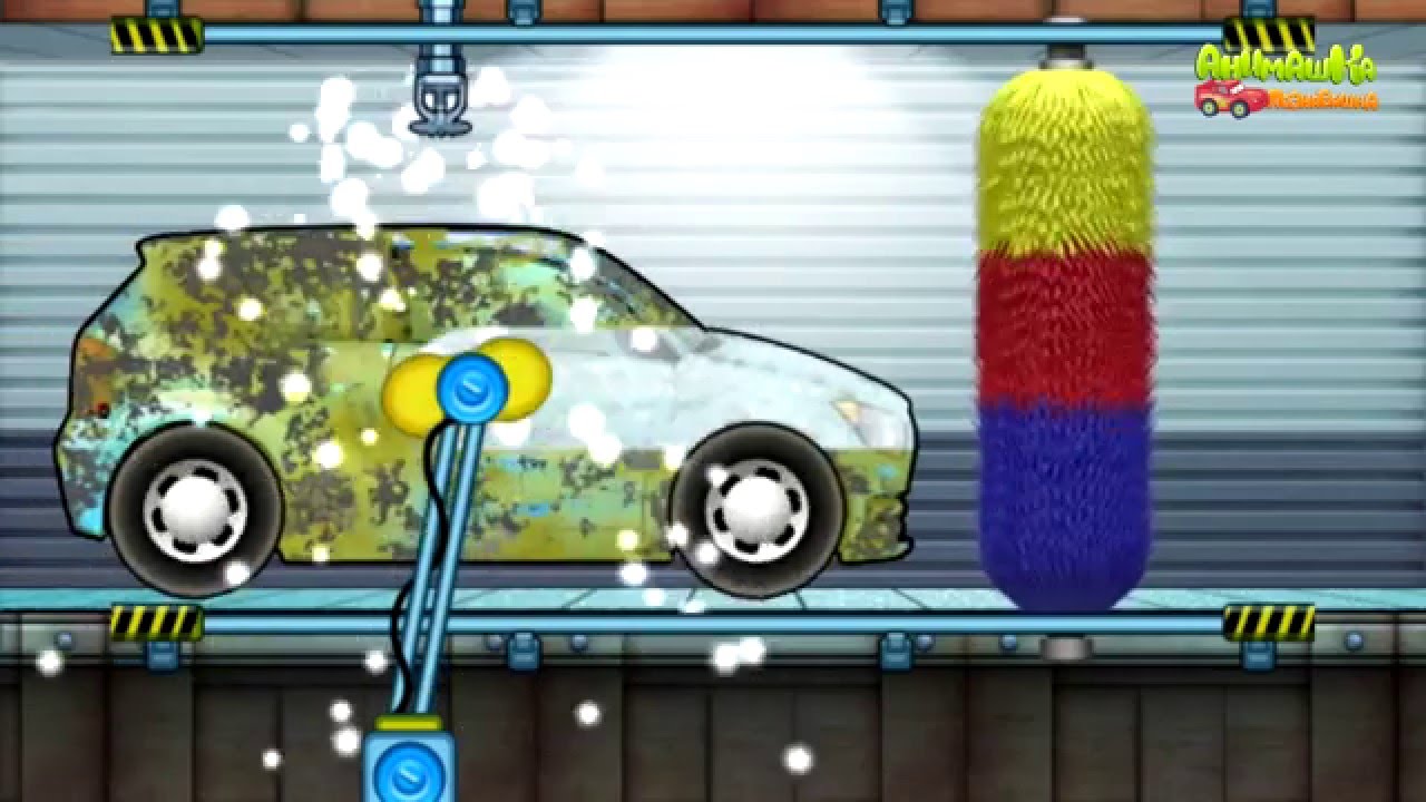 Mashinki-v-multike-Avto-mojka.-Uchim-vidy-avto-moek.-Video-dlya-detej