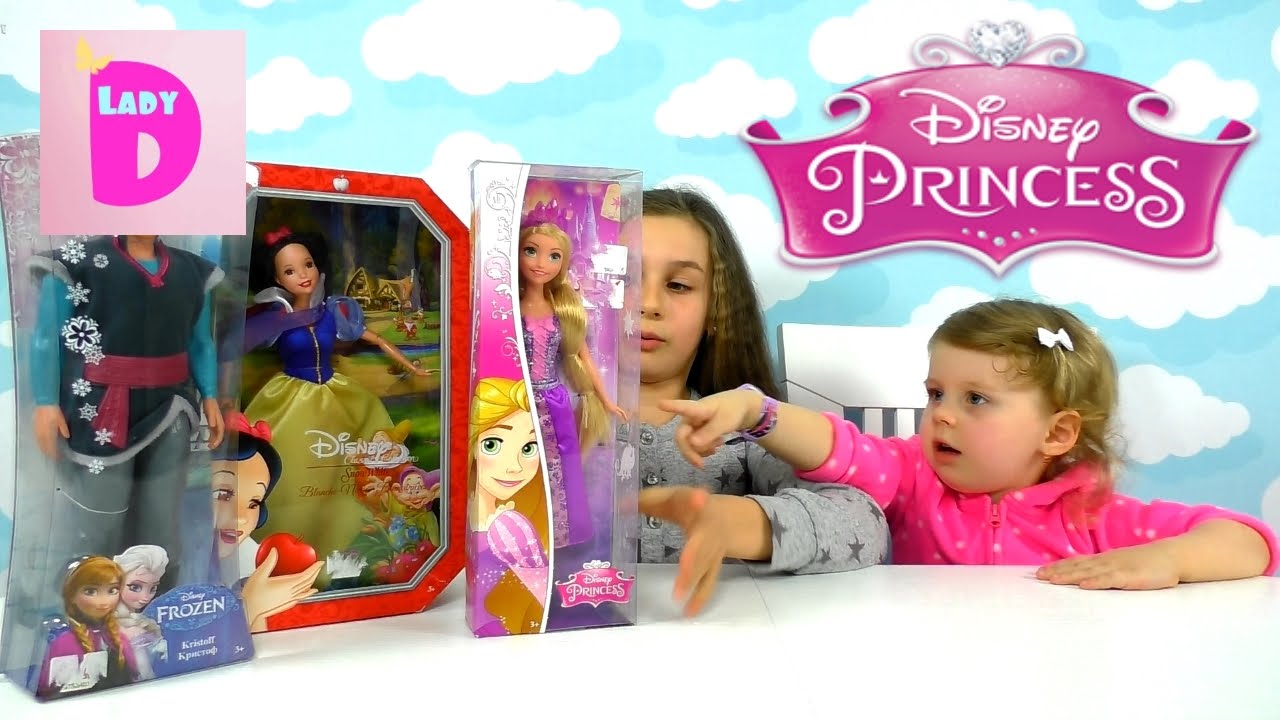 Raspakovka-kukol-Belosnezhka-Rapuntsel-i-Kristof-Disney-Princess