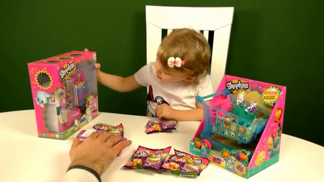 SHopkins-holodilnik-telezhka-i-syurprizy-Shopkins-fridge-car-and-surprises-unboxing