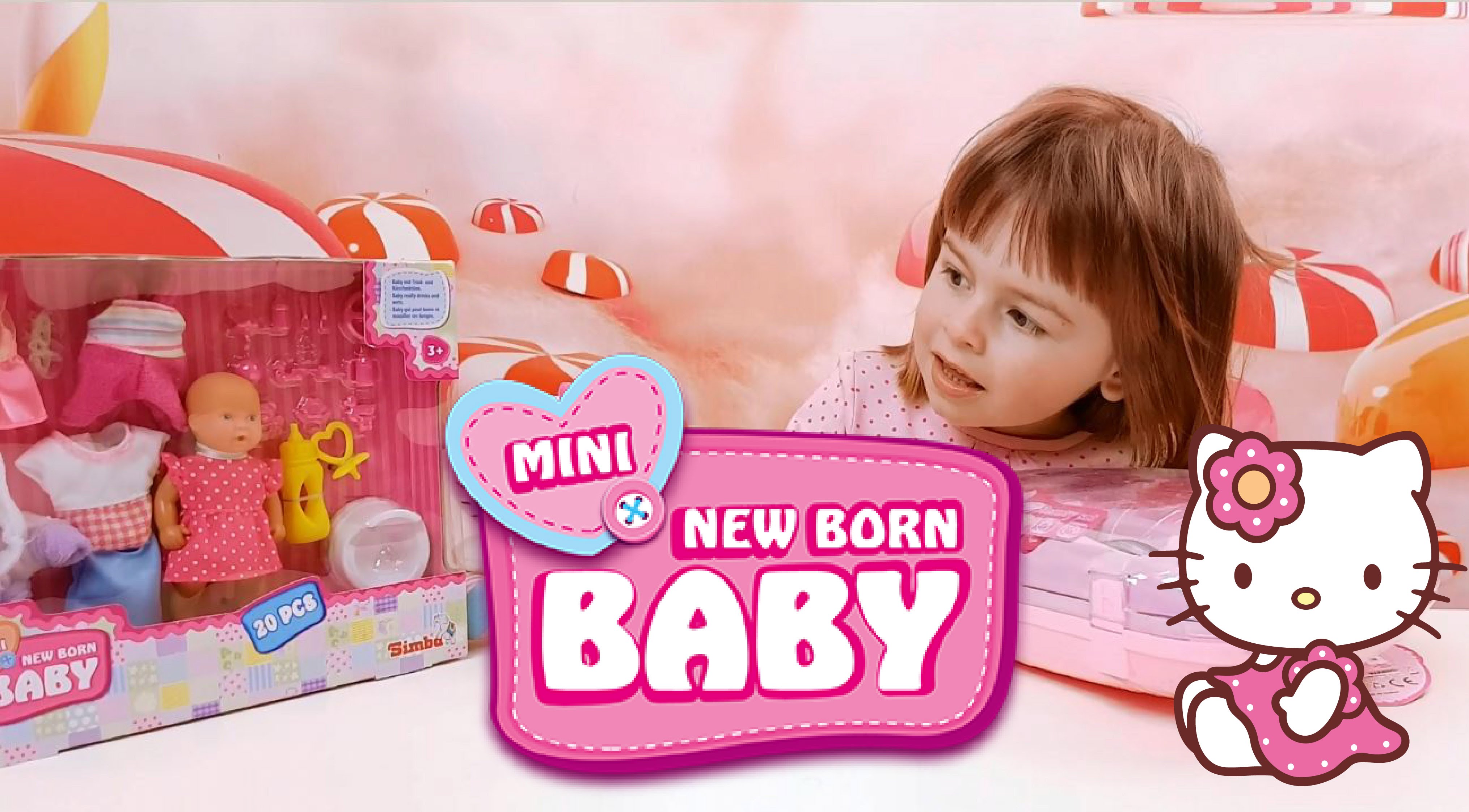 Tri-BEBI-BORNA-kupayutsya-v-Vanne-Hellou-Kitti-igrushechnyj-fen-Odezhda-Bejbi-Born-Simba