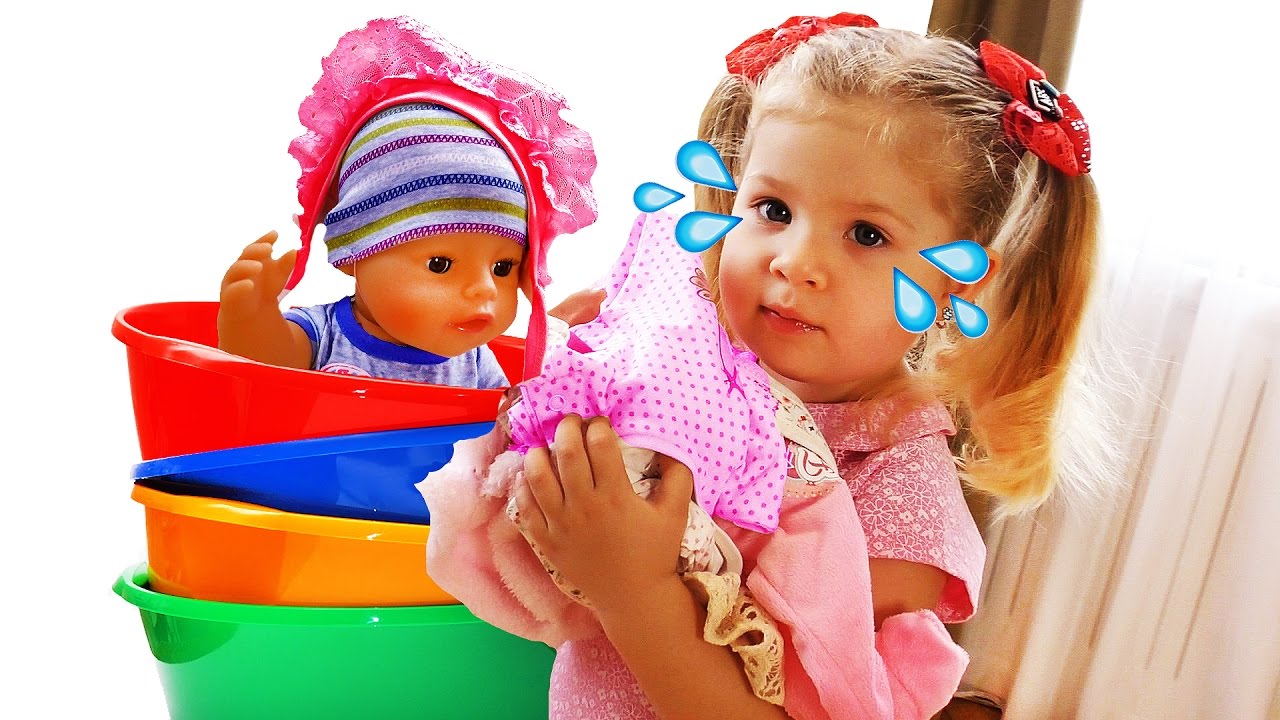 Bad-Baby-BARDAK-V-DOME-Vrednye-Detki-Kukly-Bebi-bon-Ne-hotyat-ubirat-Baby-Born-doll-Videos-Kak-Mama