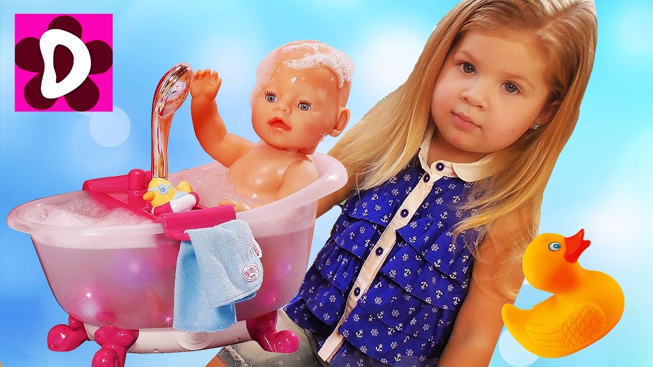 Kukla-Bebi-Bon-VREMYA-KUPANIYA-Vannochka-dlya-Kukly-Baby-Born-Doll-Bath-Time-Kids-Videos