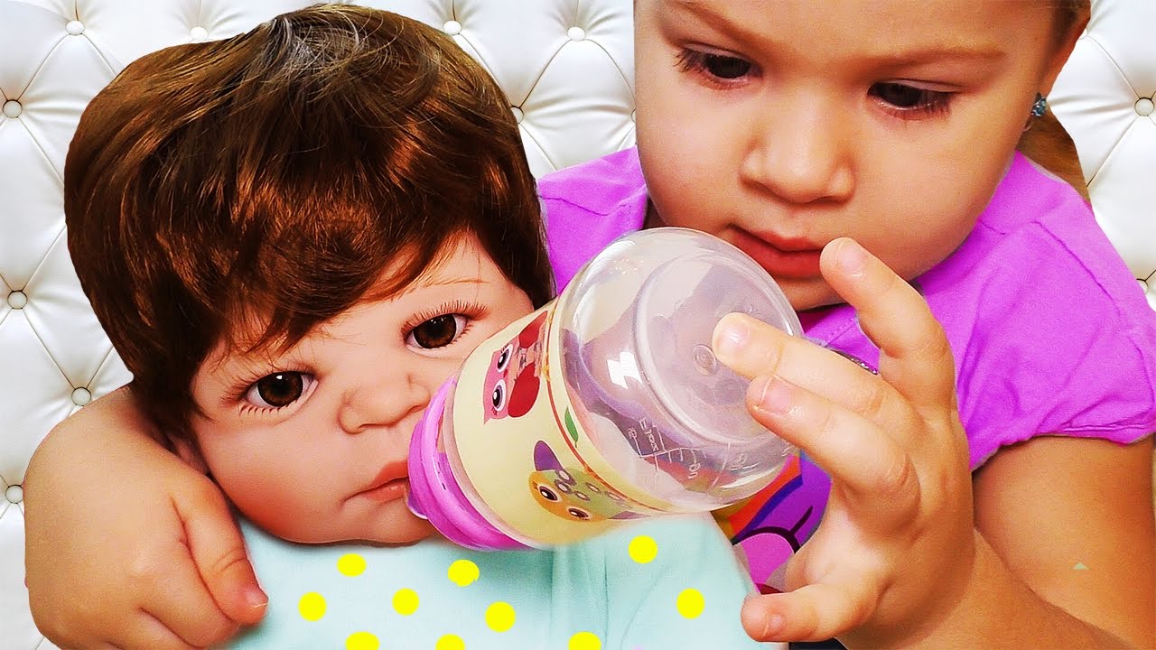 Kukla-Reborn-MASHA-Igraem-v-Kukly-Bebi-bon-Video-dlya-Devochek-Reborn-Baby-Doll-Bad-Baby-Diana-Kak-MAMA