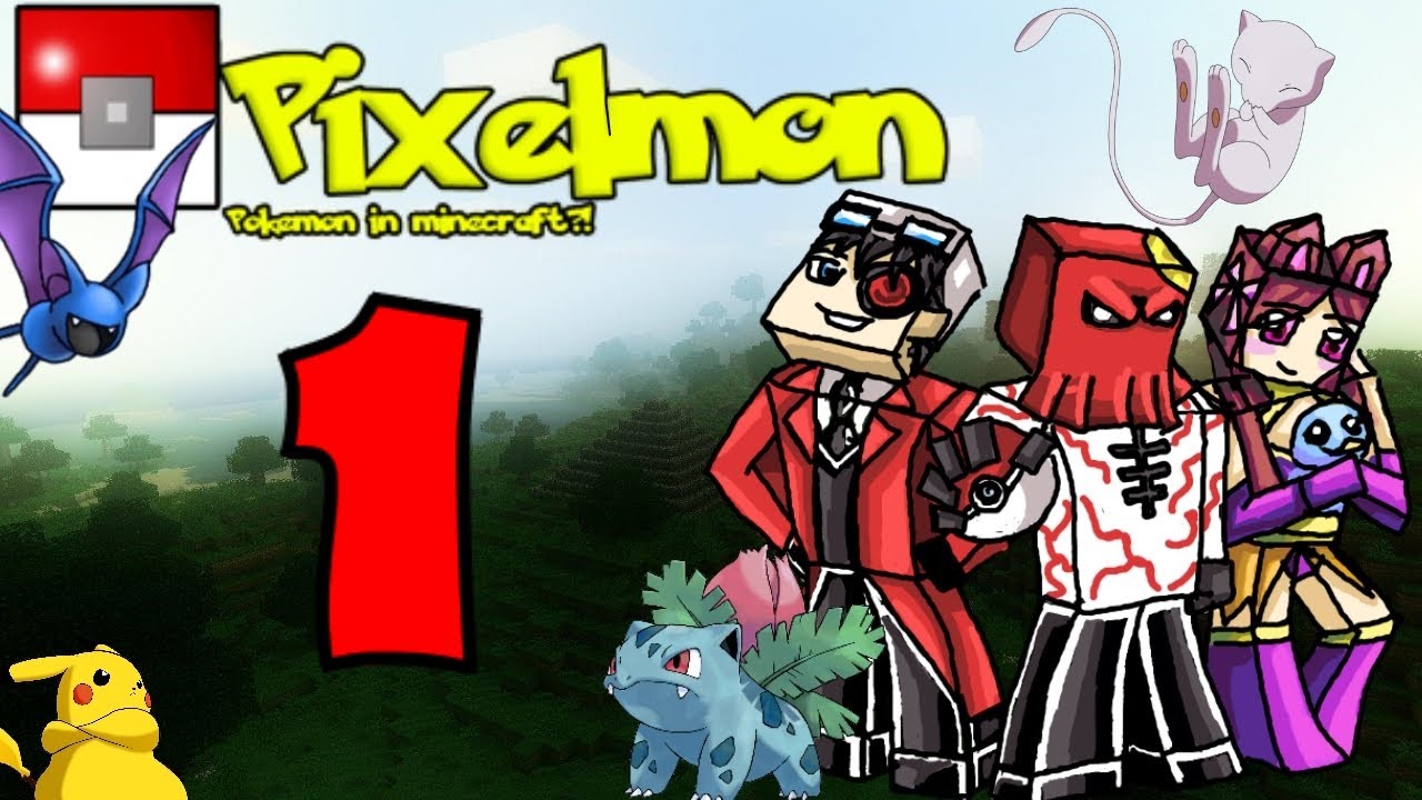 Minecraft-Pixelmon-3.0-po-russki-1-Troe-v-poiskah-tsentra