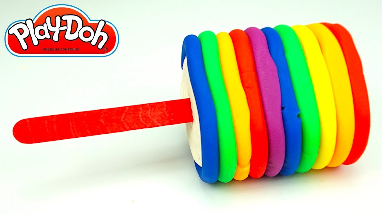 Plastilin-Plei-do-delaem-morozhenoe.-Uchim-tsveta-radugi.-Igrushkin-TV