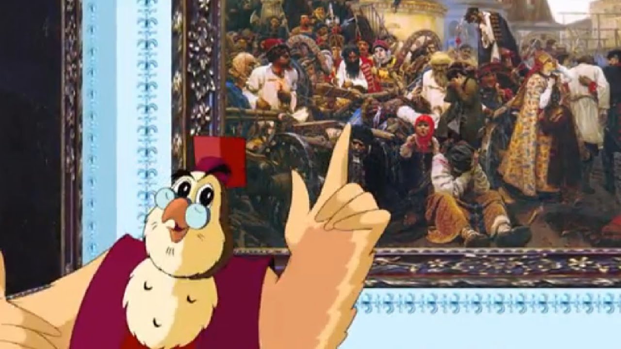 Razvivayushhie-multfilmy-Sovy-hudozhnik-Vasilij-Surikov-Vsemirnaya-kartinnaya-galereya