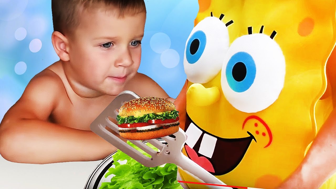 Spanch-Bob-KRABSBURGER-Spongebob-Squarepants-Gubka-Bob-Kvadratnye-SHtany-SBORNIK-video-Kids-spongebob