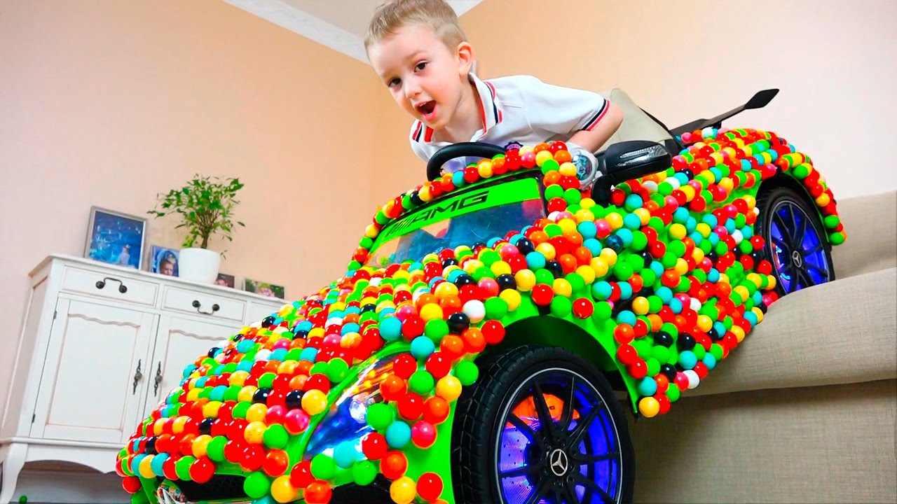 Bad Baby Машина в Конфетах Kids Crushes CANDY CAR Funny Movie Toys Video —  Мисс Кэти все серии подряд. Мисс Кейти смотреть Miss Katy видео для детей  новые видео 2016