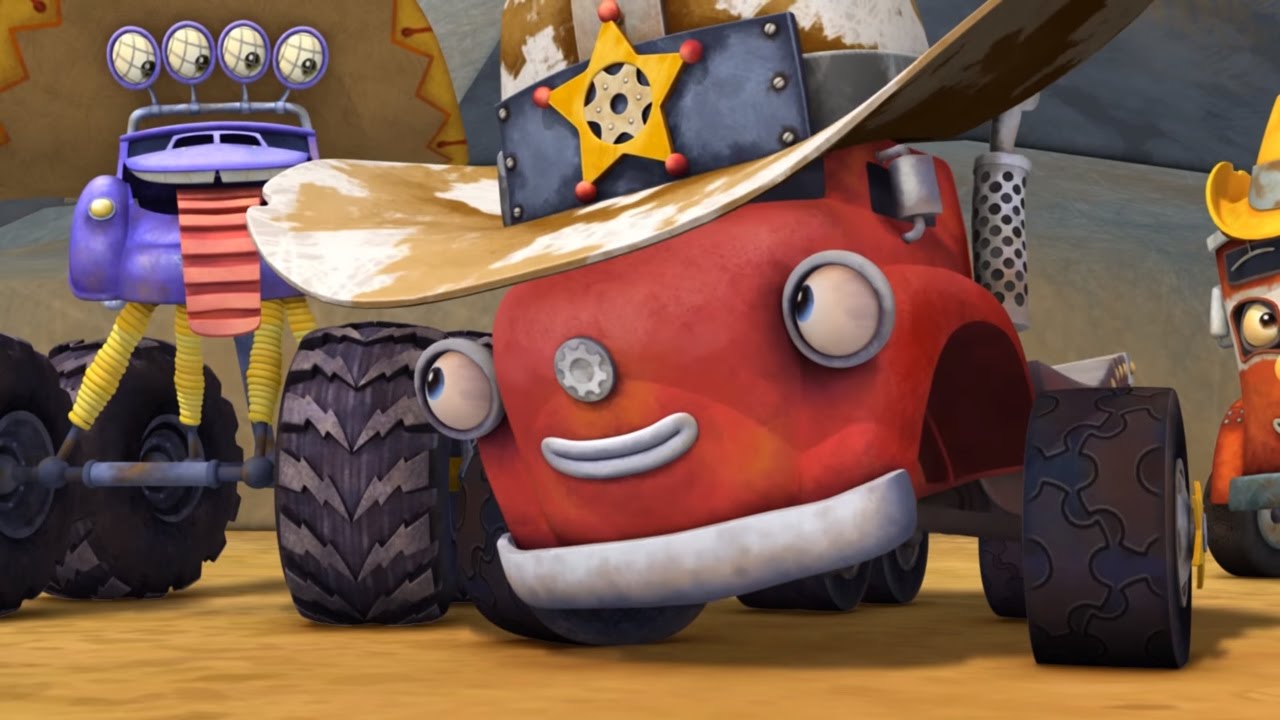 TRAKTAUN-V-pogonyu-Trakrajdery-Gruzoviki-na-Dikom-Zapade-Multfilmy-dlya-detej