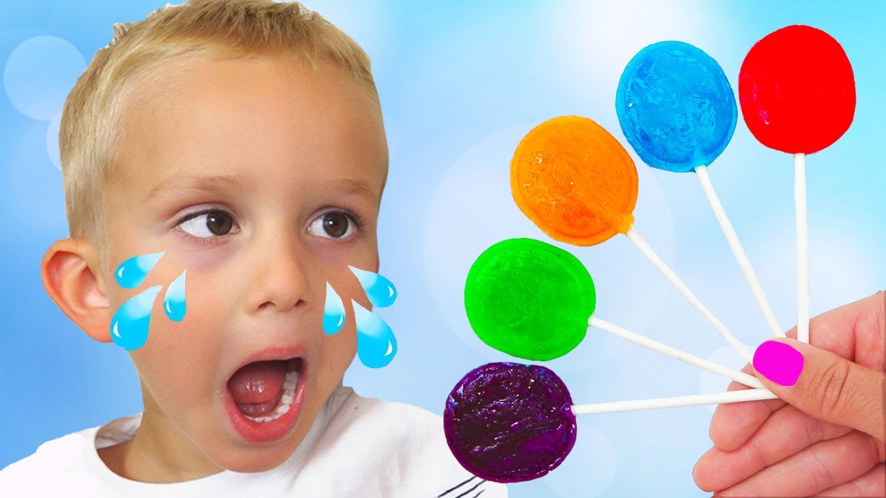 Crying-Babies-in-Pool-Learn-colors-with-Baby-Colored-Candies-Compilation-Bad-Kid-Colors-Learning