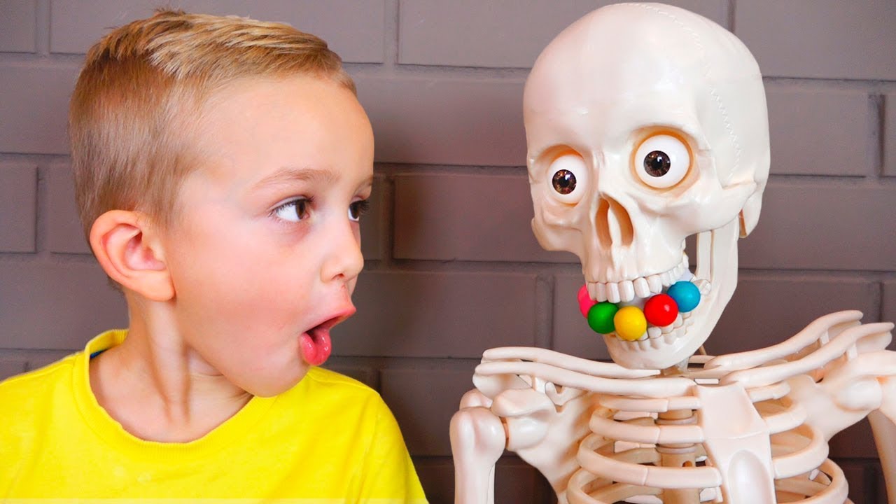 Bad-Kids-Giant-Skeleton-Johny-Johny-Yes-Papa-Baby-Songs-Nursery-Rhymes-for-Children