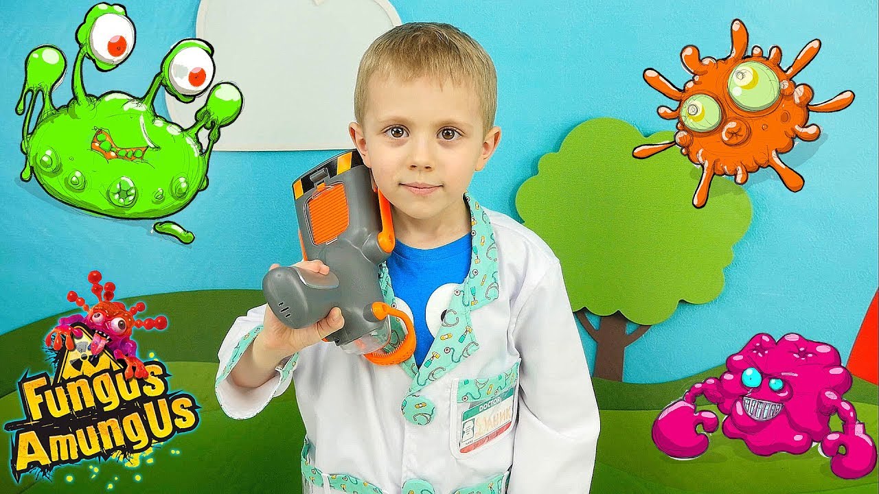 DOKTOR-DANIK-Video-dlya-Detej-Borba-s-mikrobami-i-virusami-FUNGUS-AMUNGUS-Sbornik-vse-serii-podryad
