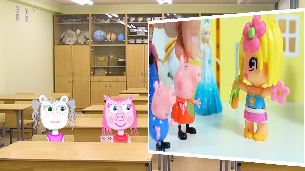 Igrushki-Svinka-Peppa-Otkryvaem-BOLSHOJ-SHAR-s-syurprizami-Video-dlya-detej