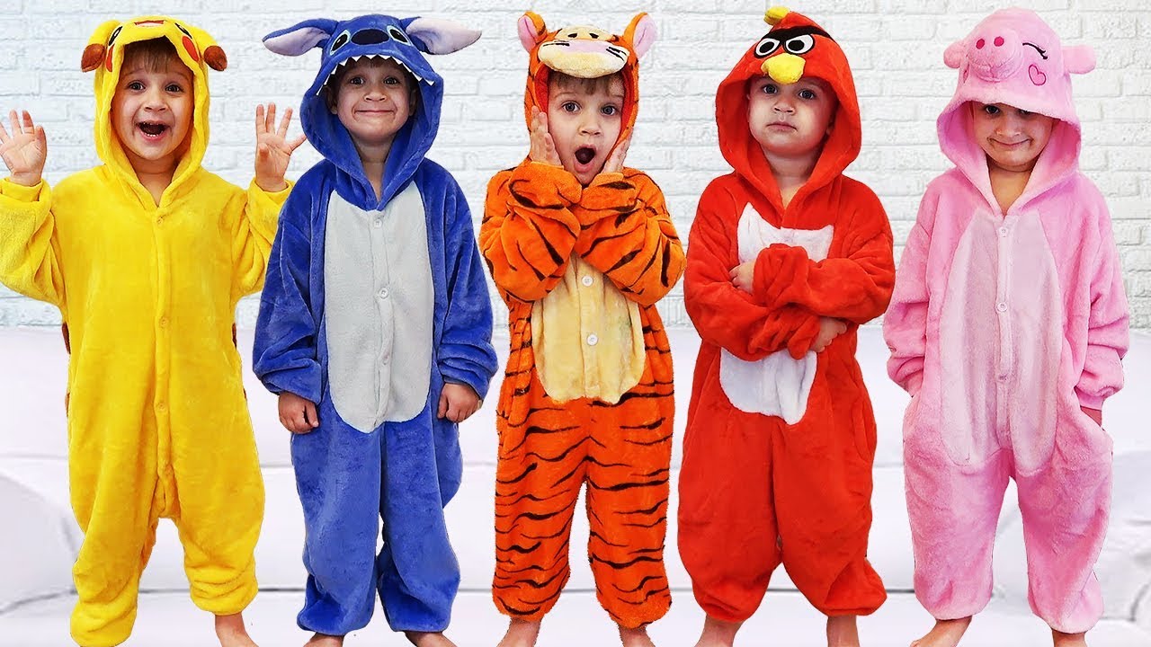 Learn-colors-with-Five-Bad-Baby-Jumping-on-the-bed-song-nursery-rhyme-for-children-Kids-songs