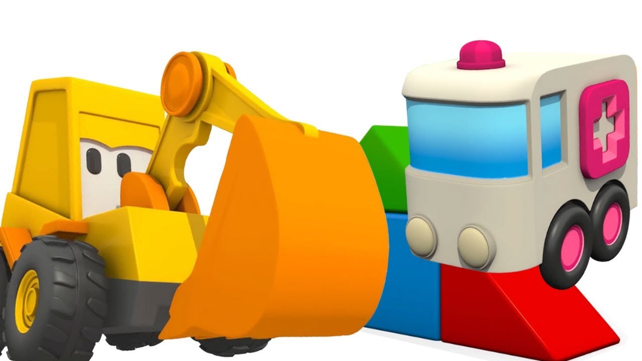 Multiki-pro-Mashinki-Ekskavator-Masya-i-Skoraya-pomoshh-Multiki-dlya-detej.-Masya-i-YAjtso-s-syurprizom