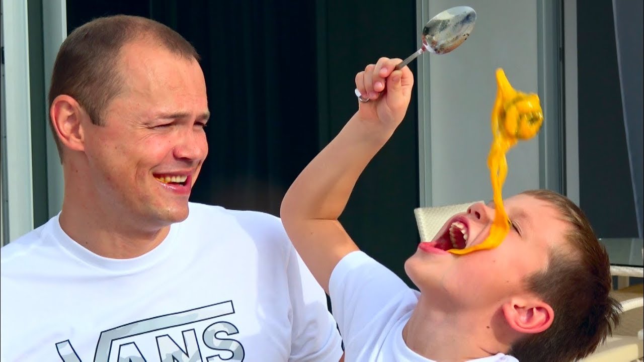 Bad-Bar-Nesovmestimaya-eda-Pem-MASLO-CHELLENDZH-Konfety-SKITTLES-WEIRD-Food-DIY-Foods-Candy