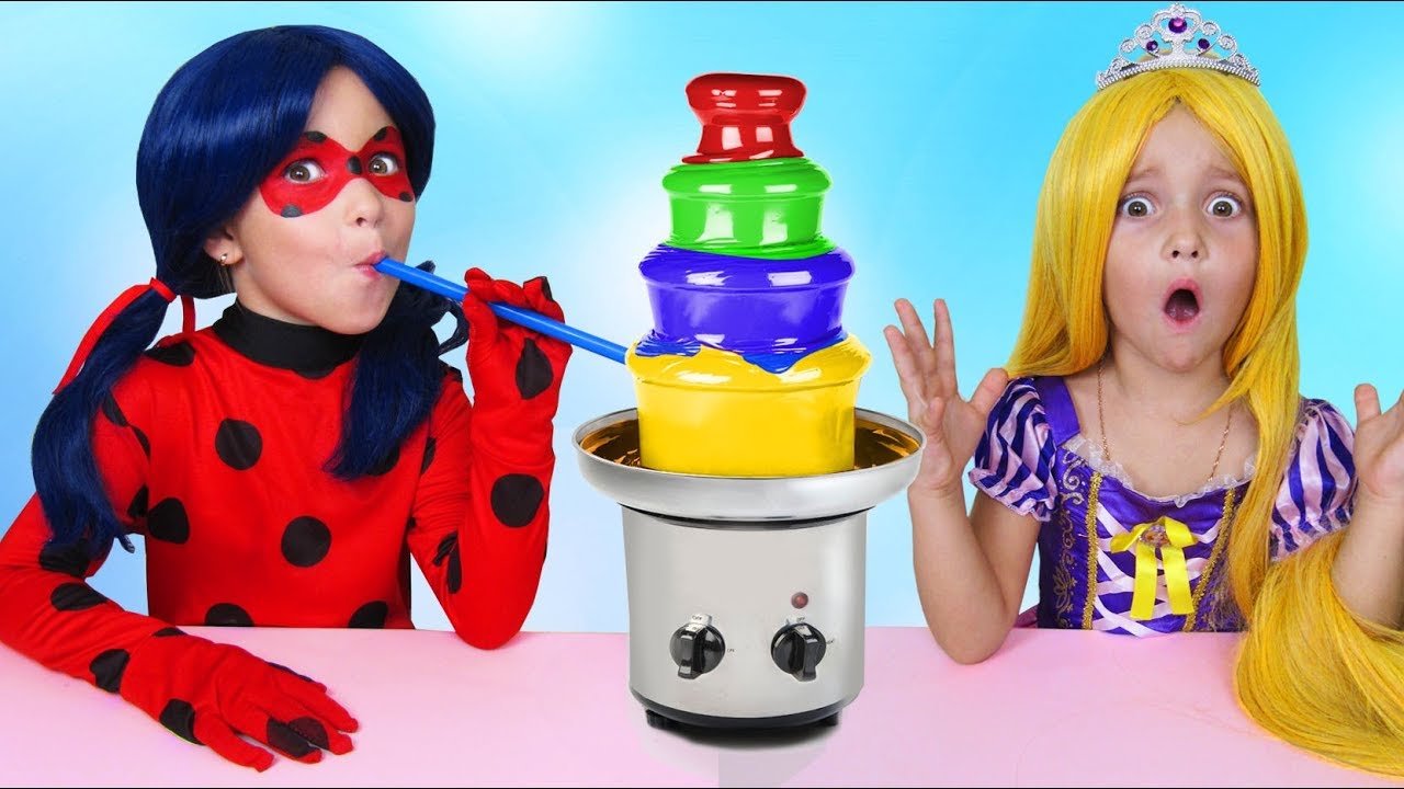 Bad-Kid-Steals-Shocolate-Fountain-IRL-Learn-Colors-with-Baby-Songs-Nursery-Rhymes-for-children