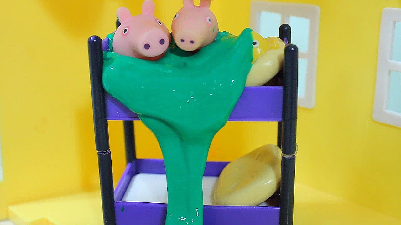 Kupaemsya-v-lizune-Zelyonaya-sliz-v-vanne-ZHivoj-lizun-dlya-Peppy-i-Dzhordzha