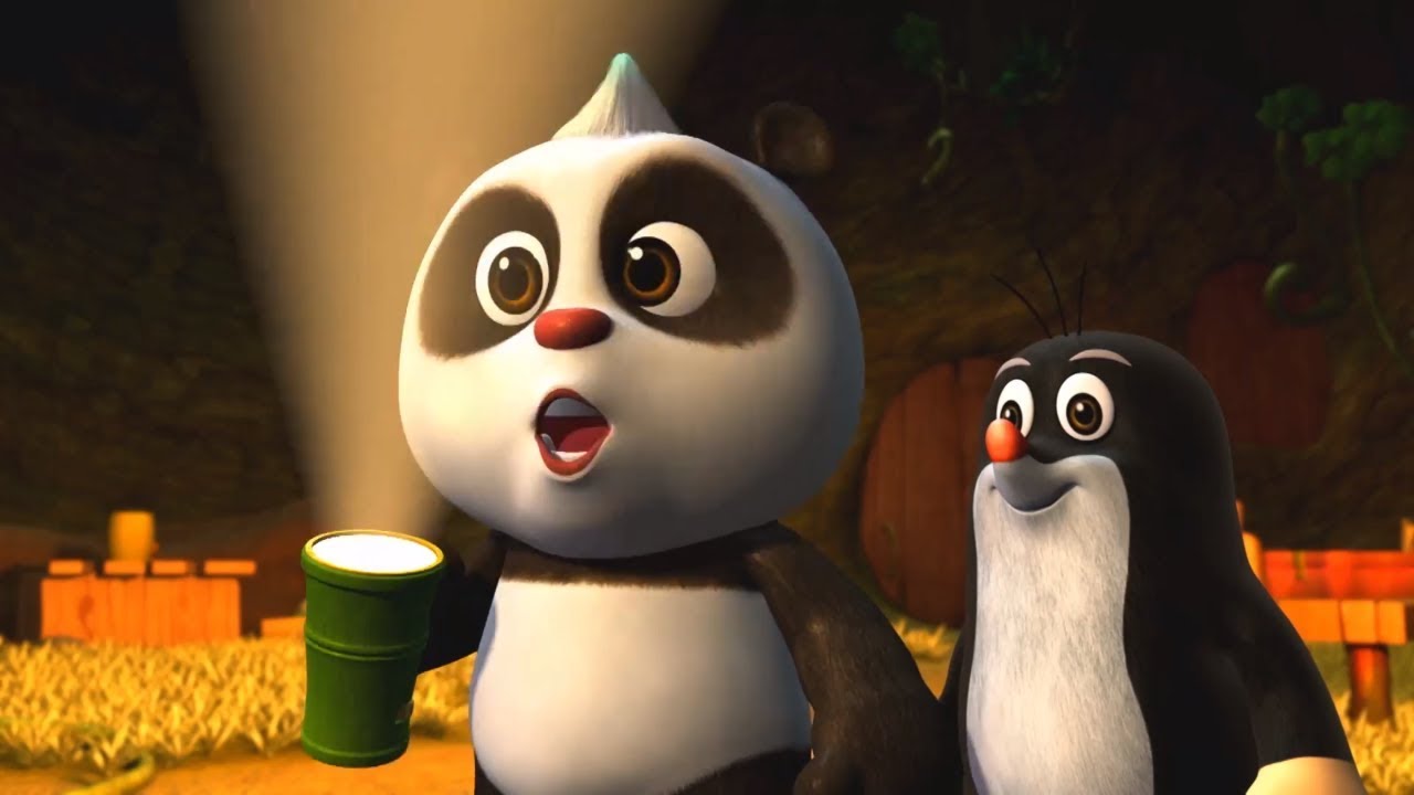 Multiki-dlya-detej-Krotik-i-Panda-Igry-na-vode-Volshebnyj-fonarik