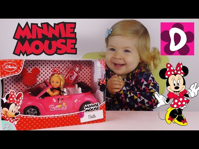 Nabor-Minni-Maus-s-Mashinkoj-Raspakovka-Igrushki-Set-Minnie-Mouse-with-car-unpacking-toys