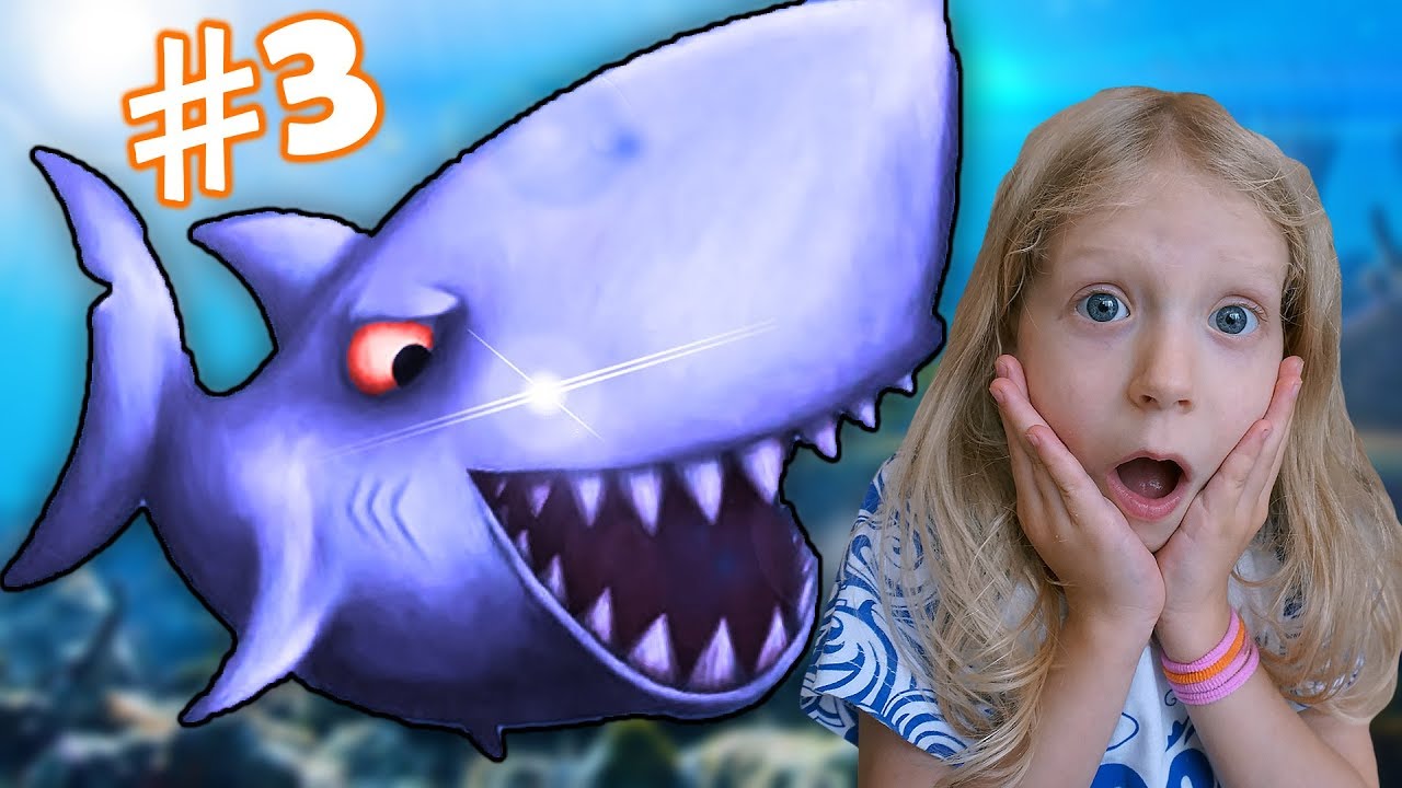 Priklyuchenie-GOLODNOJ-RYBY-3-Akula-sela-nas-Veselaya-igra-kak-multik-dlya-detej-ot-FFGTV-Family-fun