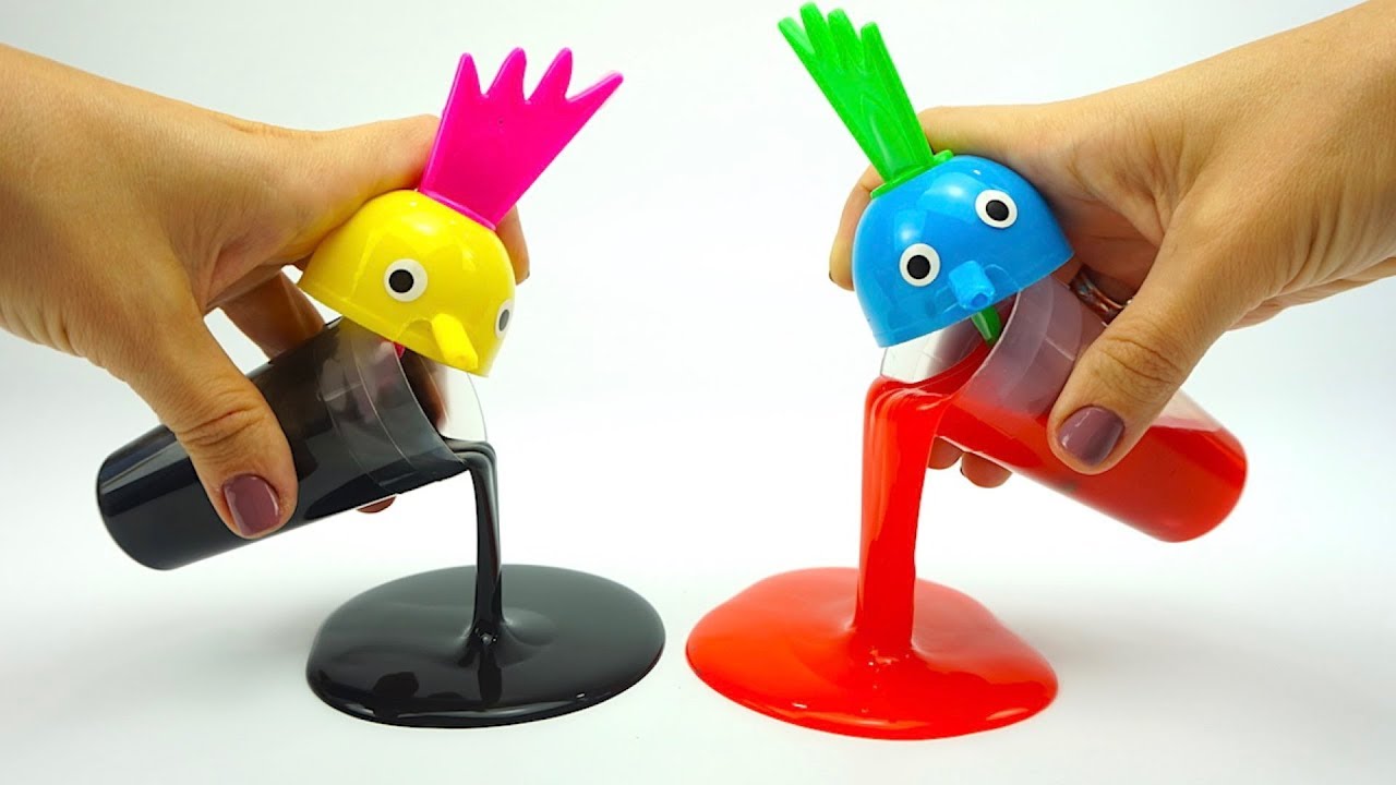 Syurprizy-i-igrushki-v-lizunah-Ishhem-igrushki-monstrov-v-lizunah-Detskii-kanal-Igrushkin-TV