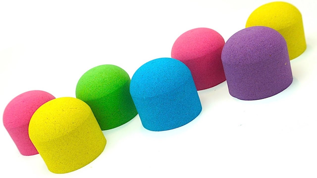 Syurprizy-iz-kineticheskogo-peska-Igrushki-dlya-detei-Uchim-tsveta-radugi-Detskii-kanal-Igrushkin-TV