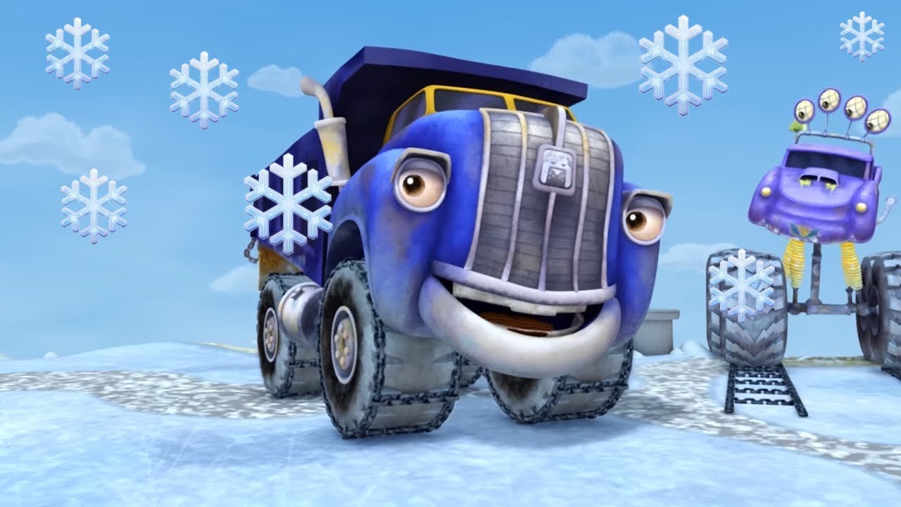 Multiki-Traktaun-Zimnij-sbornik-Multfilmy-dlya-detej-pro-mashinki-gruzoviki