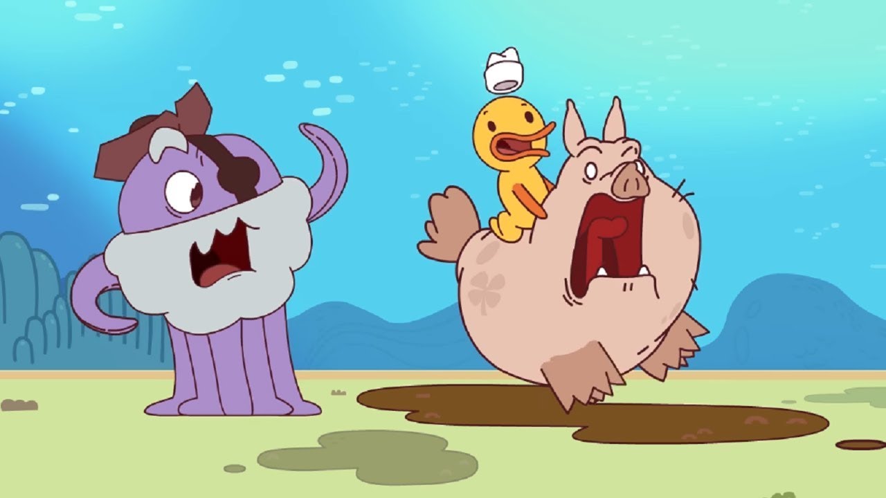 Novye-multiki-dlya-detej-Kapitan-Kraken-Svinya-talisman-Glupost-Smeshnye-multfilmy