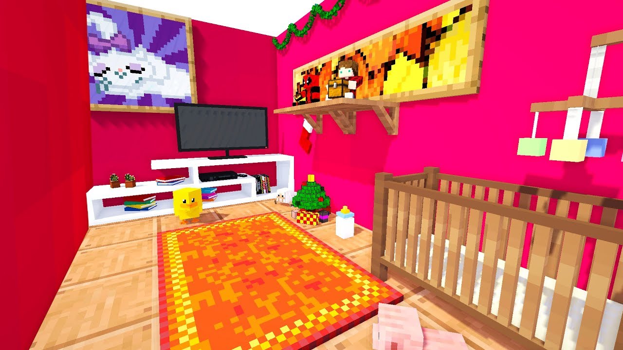 Detskaya-komnata-Dom-EvgenBro-Kak-postroit-dom-v-Majnkraft-Krasivaya-postrojka-pro-Minecraft-Multik