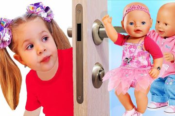 Diana-Pretend-Play-with-Baby-Born-Doll-Video-for-kids-Toys