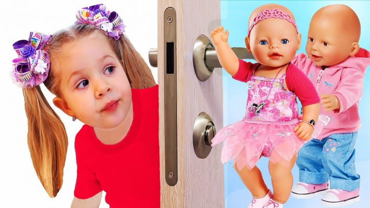 Diana-Pretend-Play-with-Baby-Born-Doll-Video-for-kids-Toys