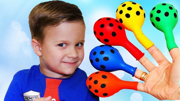 Funny-Baby-Roma-playing-with-Balloons-Finger-family-song-nursery-rhyme-Kids-video