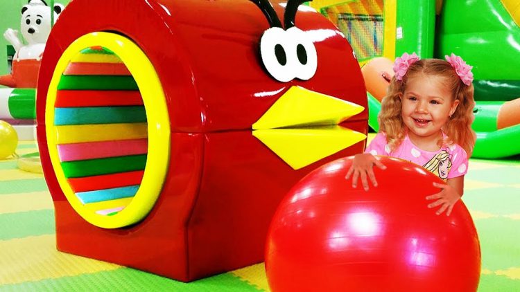 Funny-kids-play-on-Indoor-Playground-Family-Fun-Play-Area-for-kids-Baby-songs-Nursery-rhymes