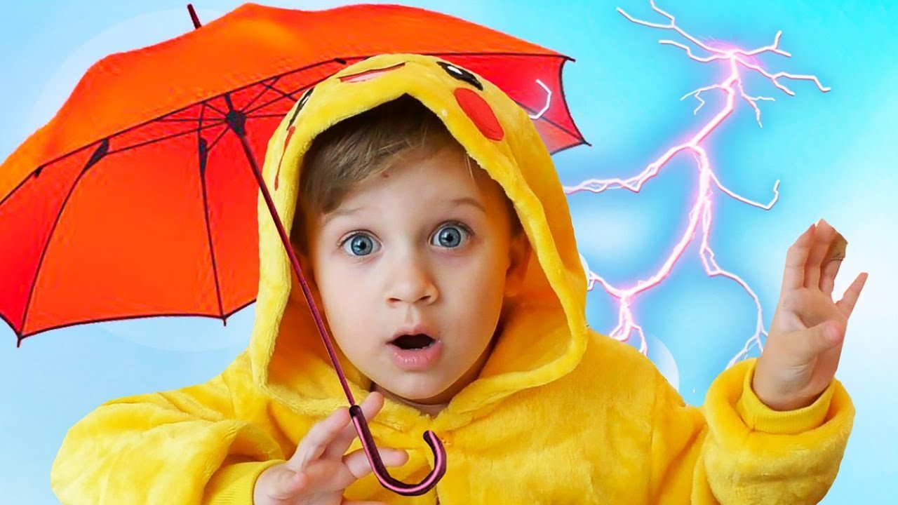 Roma-pretend-play-with-color-Umbrellas-Learn-colors-and-Nursery-Rhymes-for-children