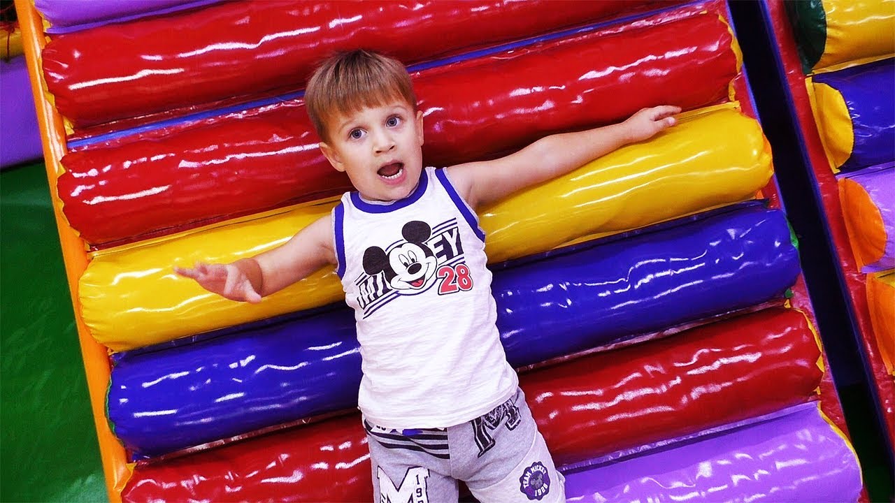 Children-Roma-and-Diana-play-at-the-playground-Family-fun-play-area-for-kids-Baby-songs