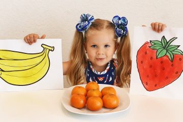 Diana-draws-and-to-name-Fruit-Educational-Video-for-kids-and-toddlers-with-Kids-Diana-Show