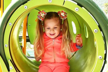 Little-girl-Diana-have-fun-playing-on-the-Outdoor-playground-Kids-video-Baby-songs