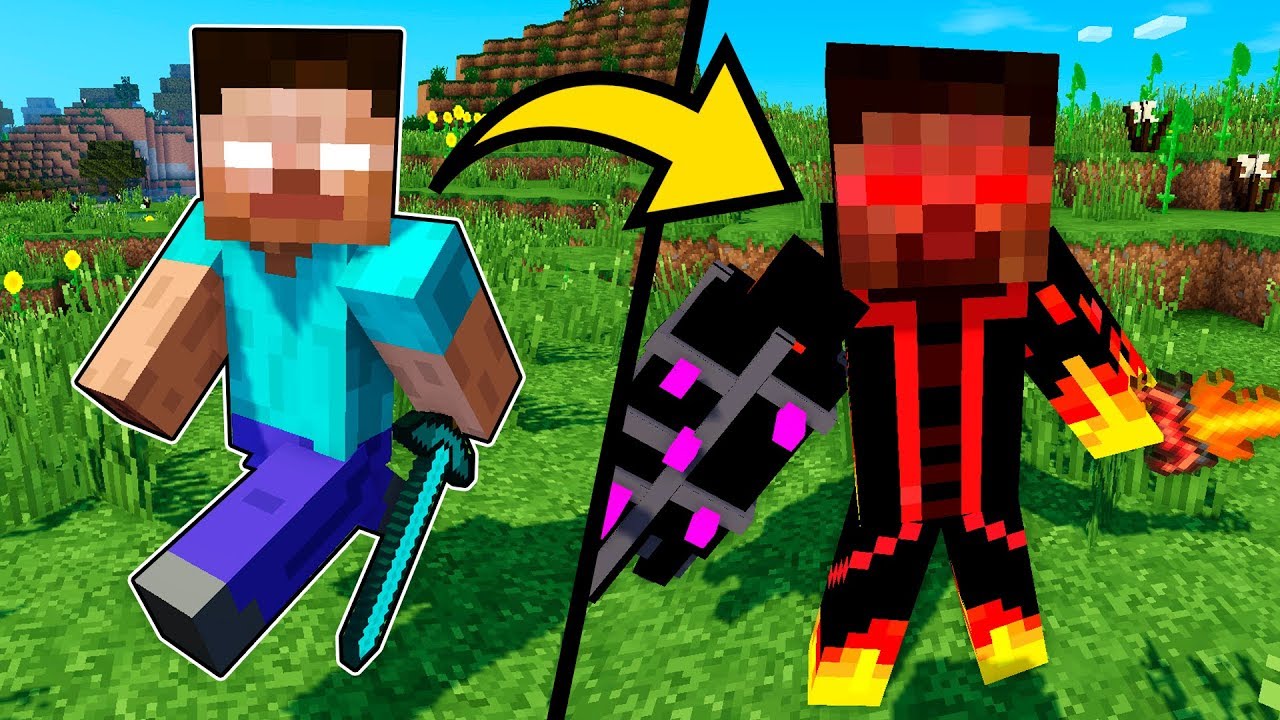 Majnkraft-PE-Mod-Kak-stat-Herobrin-i-zashhita-nuba-ot-Hirobrin-v-Majnkraft-Obzor-Moda-Minecraft-PE