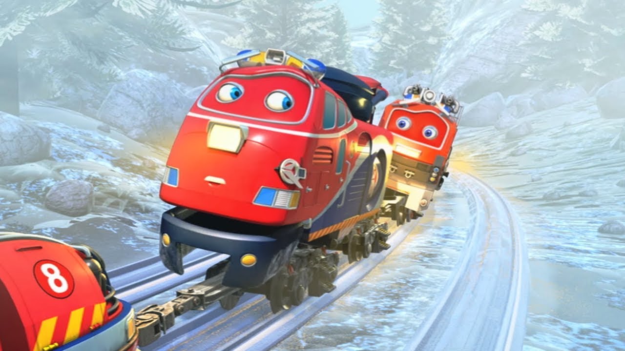 Veselye-parovoziki-iz-CHaggingtona-Novye-zimnie-serii-SHef-smotritelej-Blistayushhij-Fletch-Multik