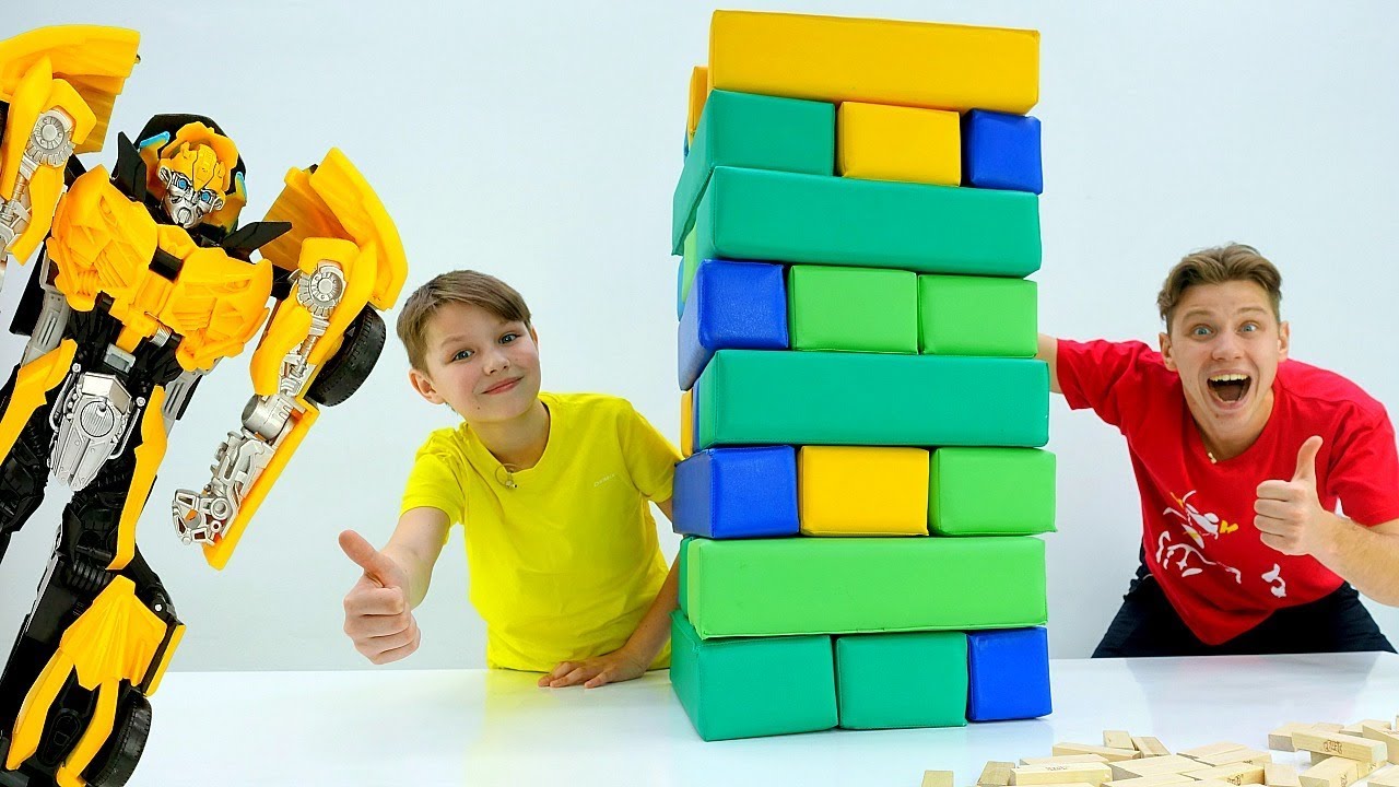 Igraem-s-Bamblbi-v-Mega-Dzhengu-Video-pro-igry-s-Transformerami