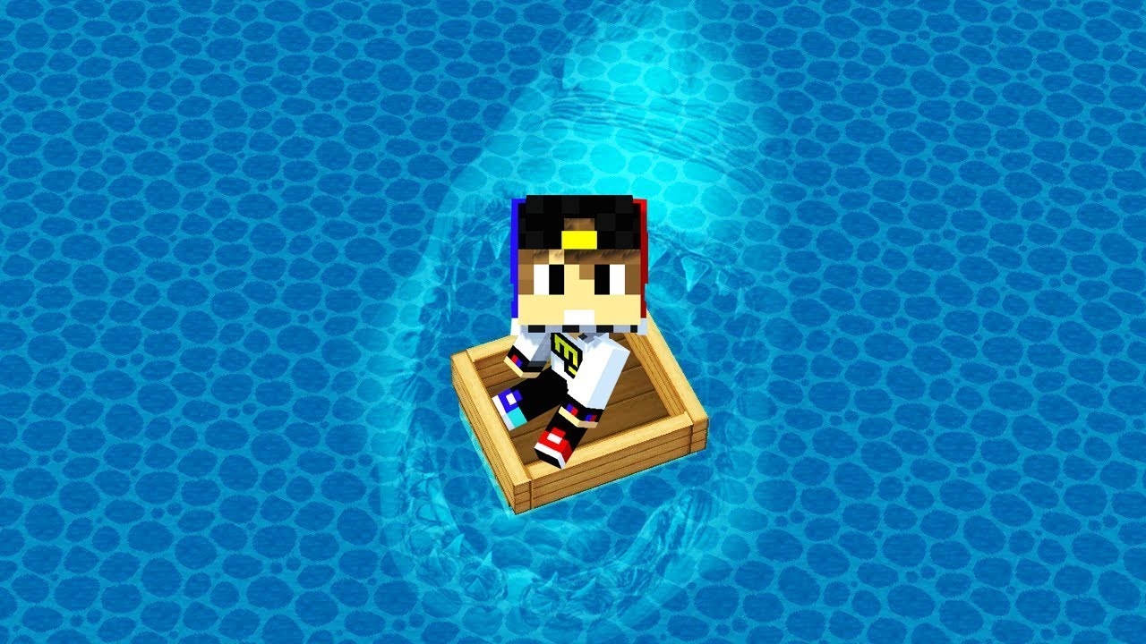 NUB-I-PRO-PROTIV-AKULY-100-TROLLING-NEVIDIMKOJ-Majnkraft-Vyzhivanie-kak-vyzhit-video-Minecraft